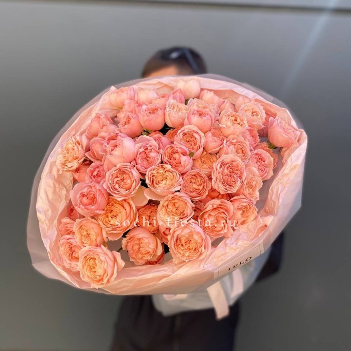 Букет из 21 пионовидной розы Джульетта в Каменске-Уральском